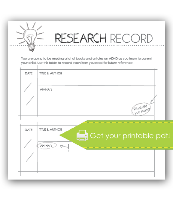 research record print