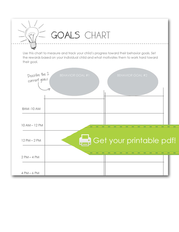 goals chart, print