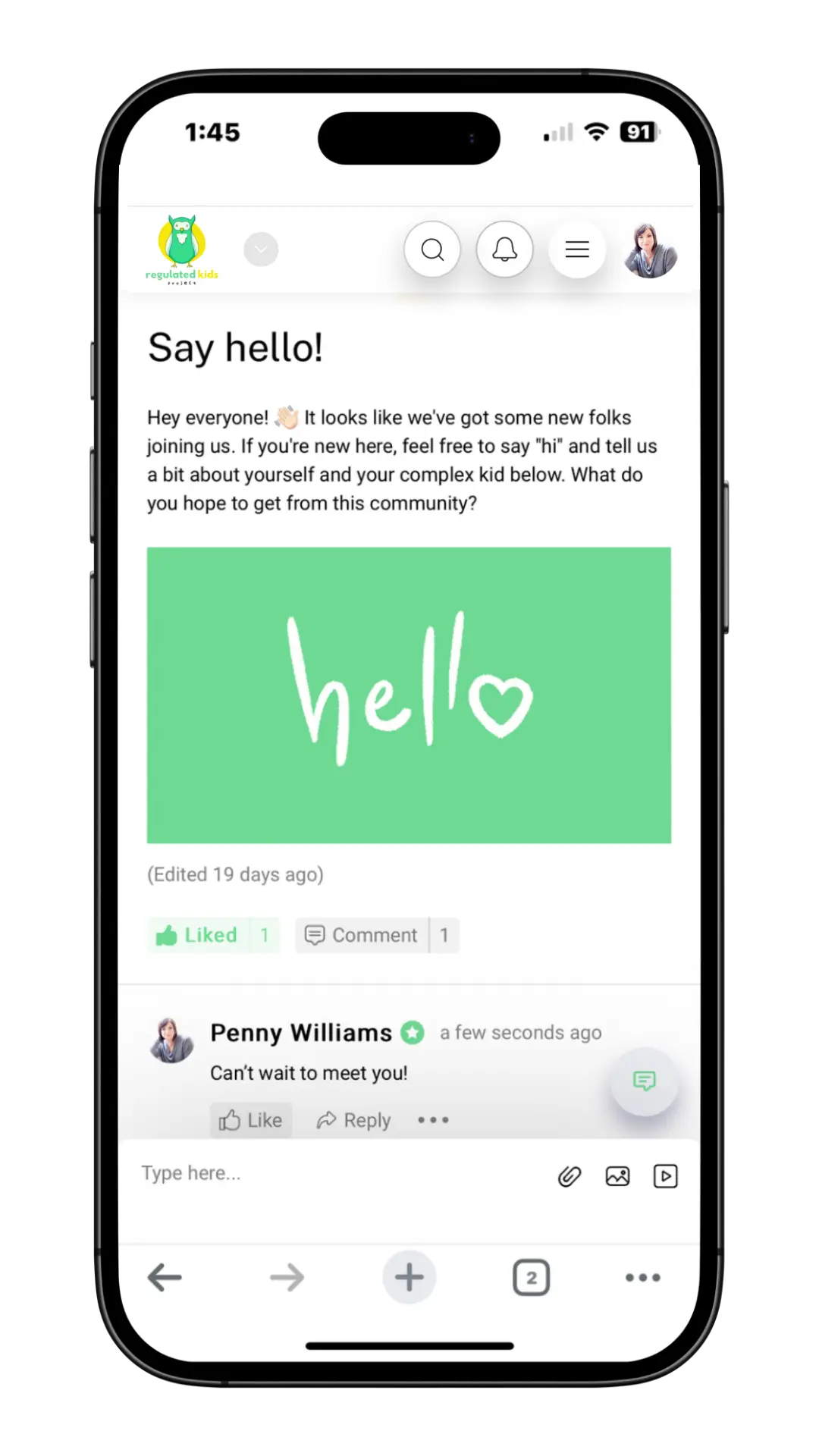 community discussions on phone - RKP
