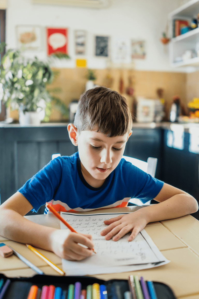 boy homework VERTICAL
